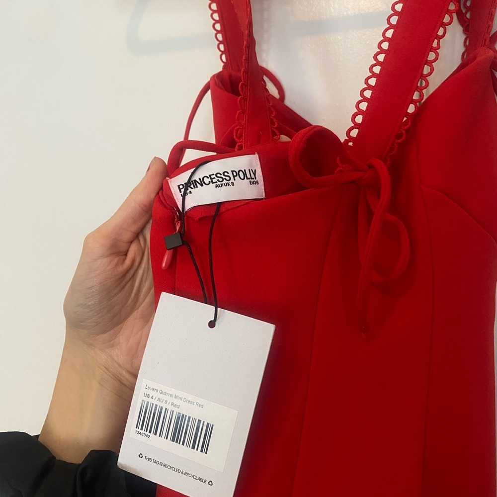 Princess Polly Vibrant Red Dress - Picture 3 of 4